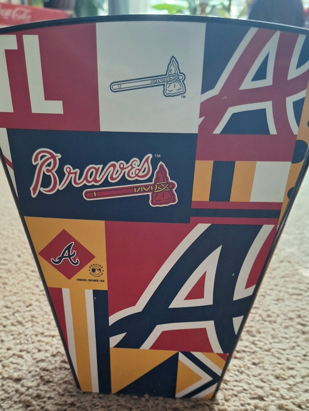 Popcorn Bucket - Red, Navy & Gold Team Design